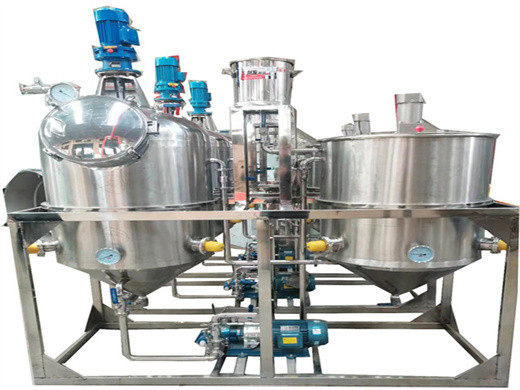 China crude sunflower oil refining machine equipment