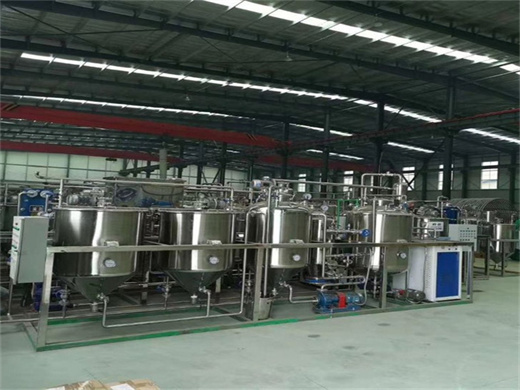 crude oil refinery plant 3t coconut oil refining machine in Malaysia