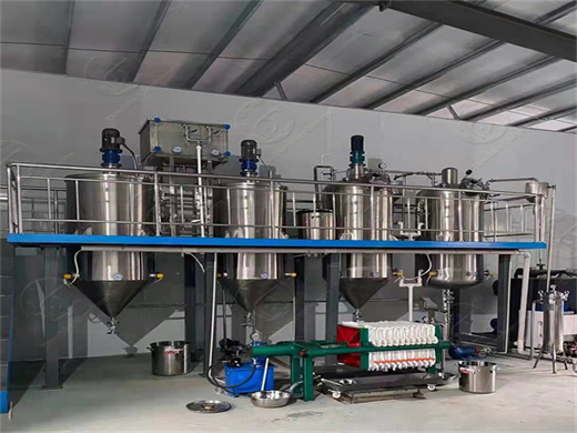 China small big crude soybean oil refininery machine